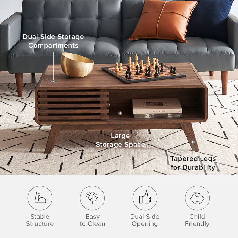Lorccan Single Coffee Table, Brown