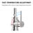 Square Single Hole Single-handle Bathroom Faucet