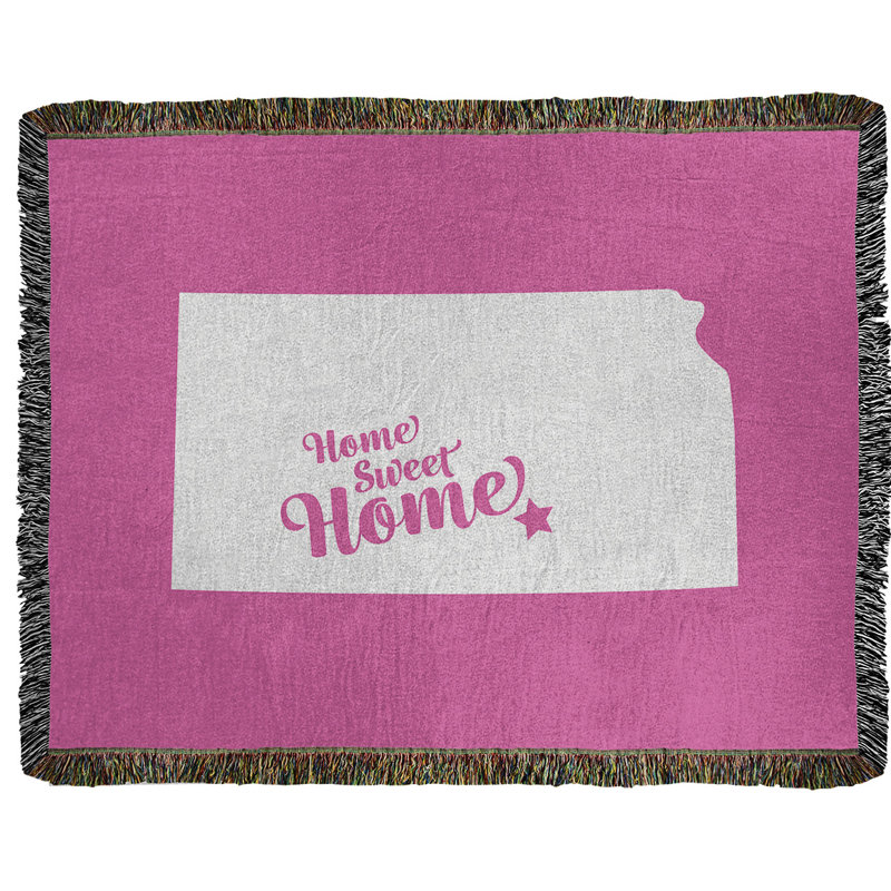 Jeté en coton tissé wichita doux, l 37 po x L 52 po, Rose