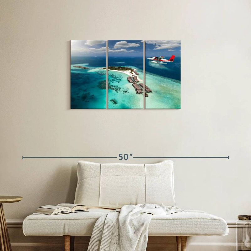 Hydravion des Maldives, H 20 po x l 33 po