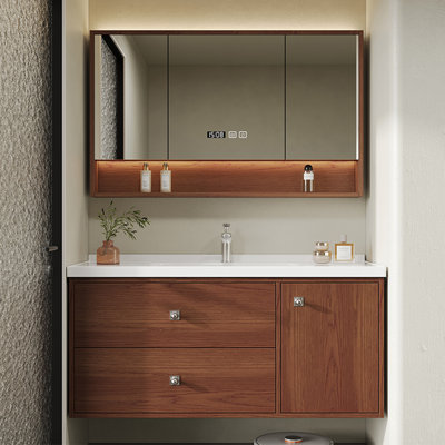Light luxury medieval style bathroom cabinet