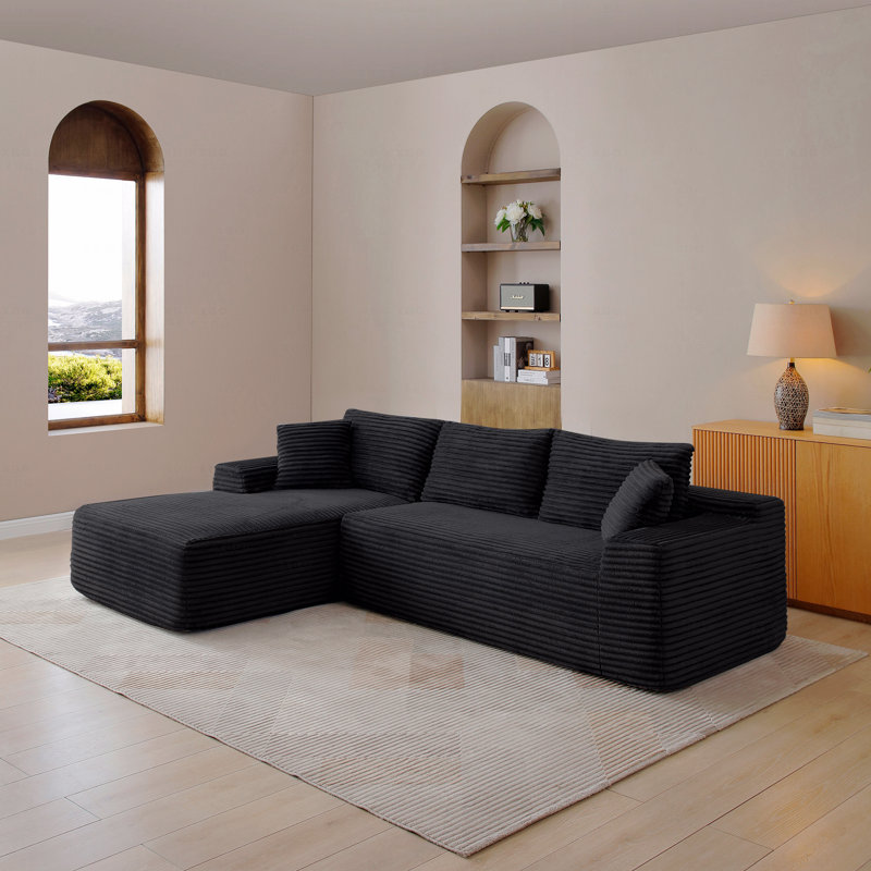 Modular Sectional Sofa, Cloud Sectional Couch With Deep Seat, Modern Modular L-Shape Sofa Couch With Chaise,Upholstered Couches