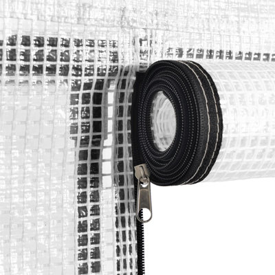 Harbour Housewares Plastic 4 Tier Mini Greenhouse - 3ft x 6ft - White