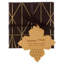 Geome Wood Square 4 Piece Coaster Set