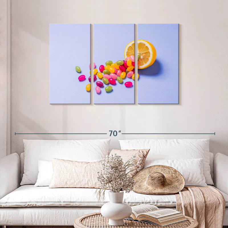 Citron et bonbon, 28" H x 45" W