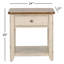 Table de bout Harlowe avec 1 tiroir, tablette et panier