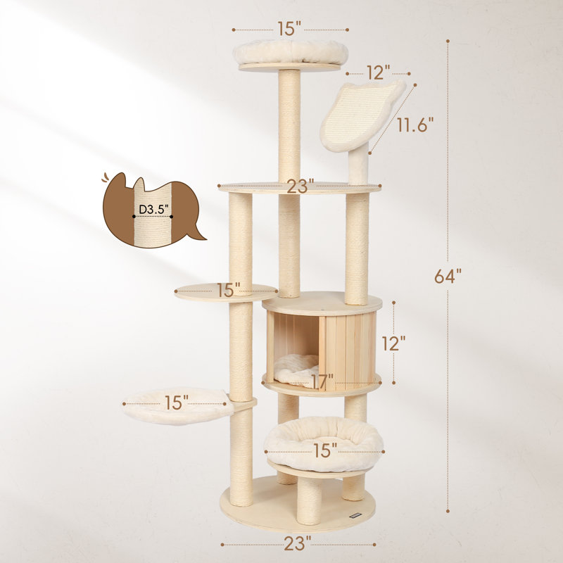 23"W Multi-Function Cat Tree
