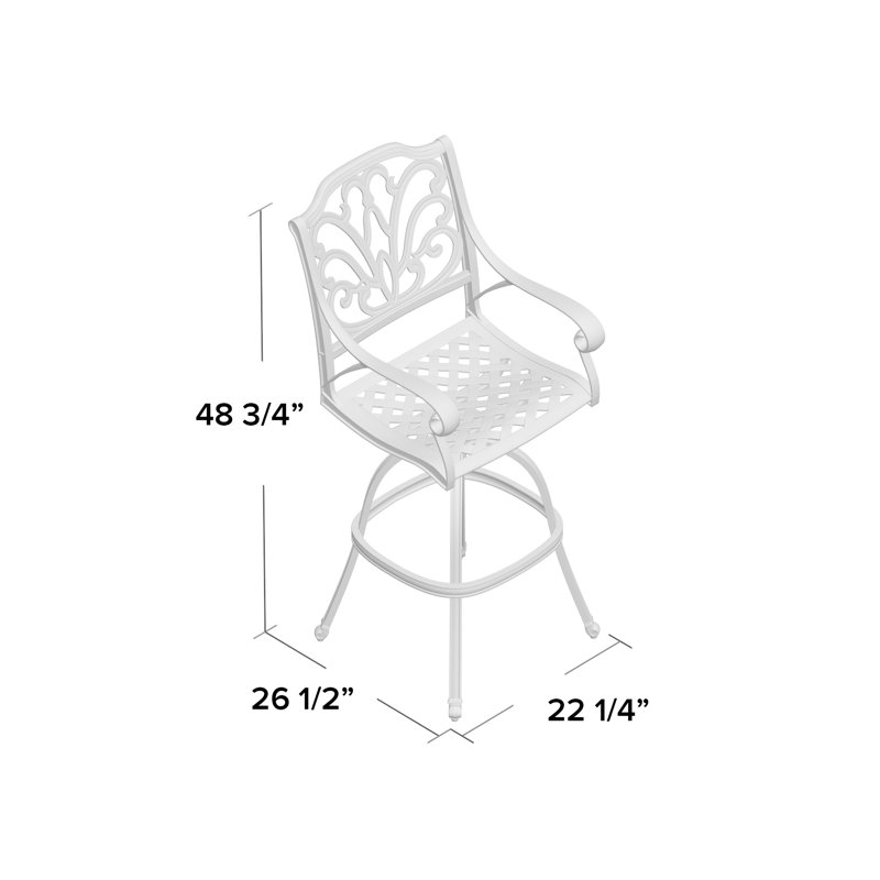 Racette Metal Outdoor Stool