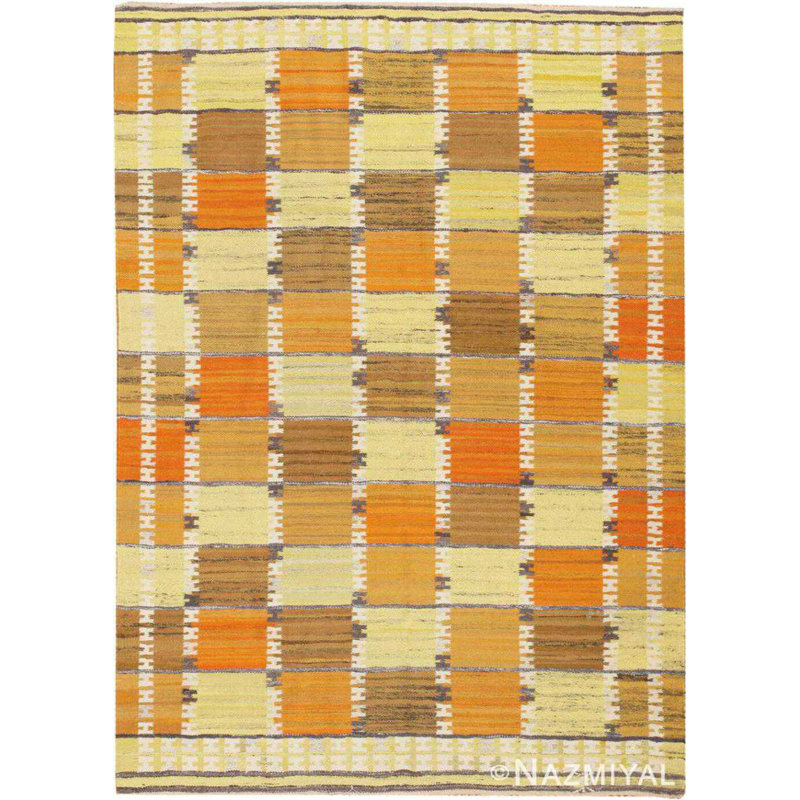 Tapis scandinave rétro par Wanda Krakow