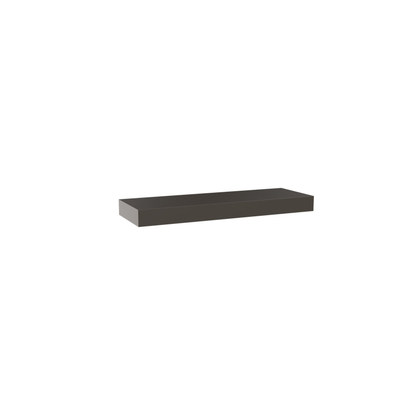 Painted Wood Floating Shelf, Brown