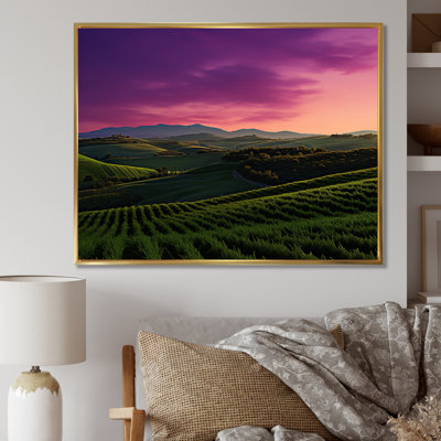 Impression sur toile Tuscany Twilight I
