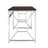 Martha Office Workspace Desk MDF/Chrome In Brown