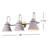 Salem 28" W 3-Light Dimmable Vanity Light with Cone Shades