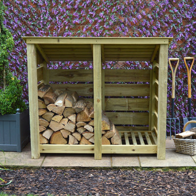Tangier 150cm W x 74.5cm D Solid Wood Log Store
