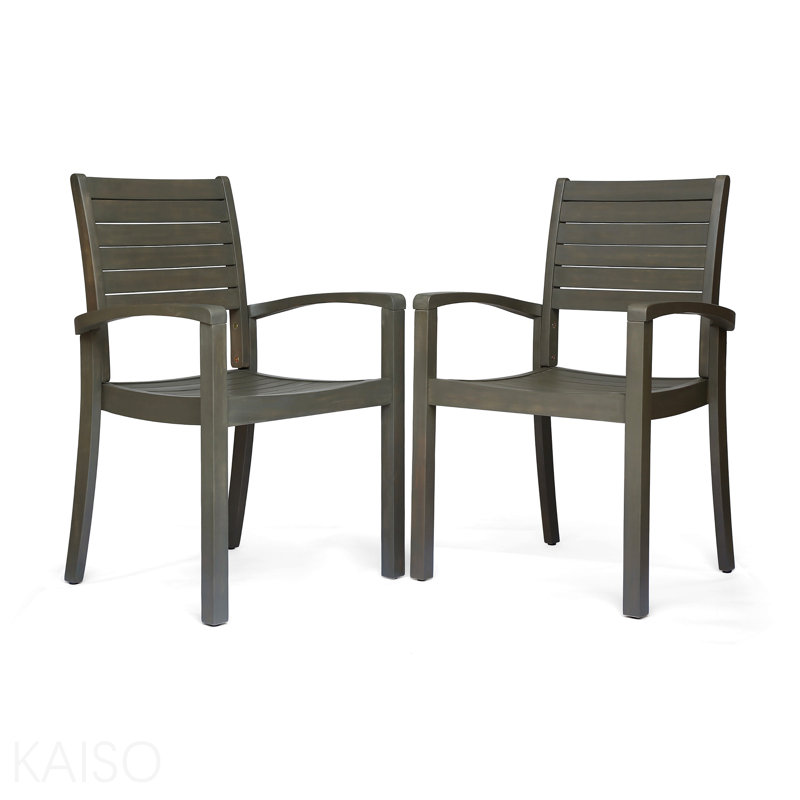 Chaise de patio d'extérieur, Gray