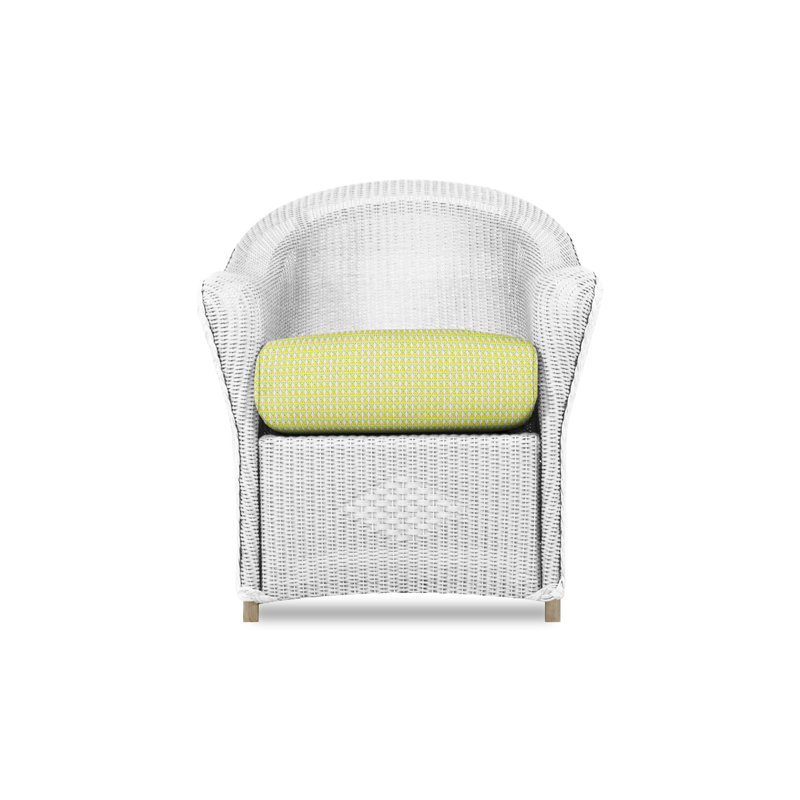 Reflections Outdoor Dining Armchair, Demo Oatmeal, White