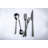 Ensemble de couverts 5 pièces Linea Ice Oro Nero - Linea
