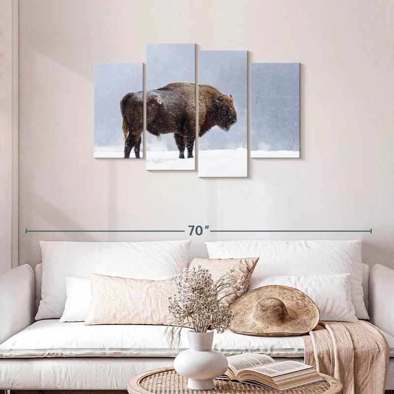 Romanian Bison, 27" H x 43" W