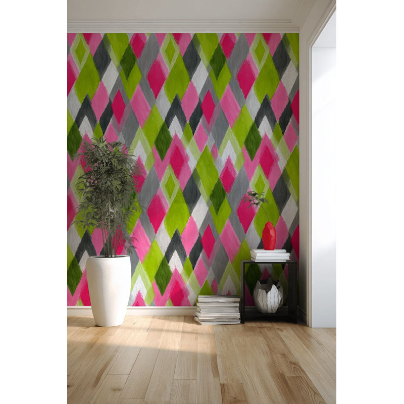 Papier peint à motif géométrique Argyle