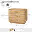 Table de chevet 3 tiroirs Waynesville-839821315
