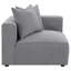 Chaise de coin Amherst Grey avec coussin décoratif-234332379