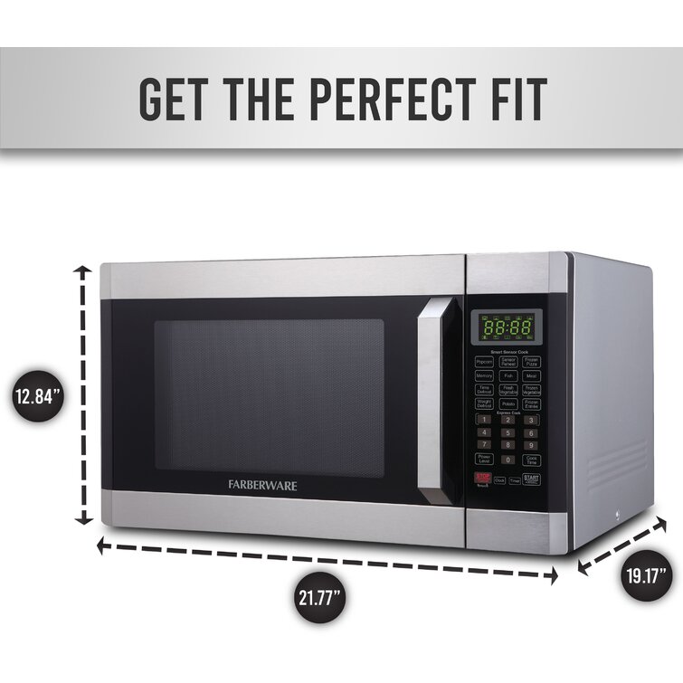 Farberware 1.6 Cubic Feet Countertop Microwave with Sensor Cooking &  Reviews