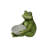 Resin Frog Statue Bird Feeder