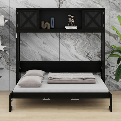 Lit escamotable avec armoires de rangement