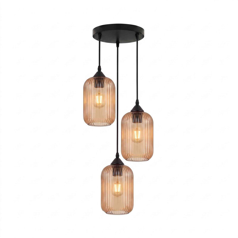 3 - Light Matte Black Pendant