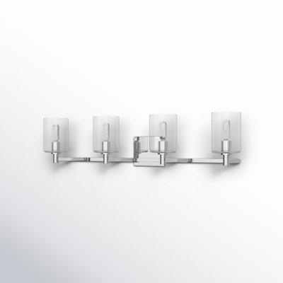Haines 4 Light Transparent Dimmable Vanity Light