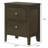 2-Drawer Nightstand Bedside Table Dark Cocoa