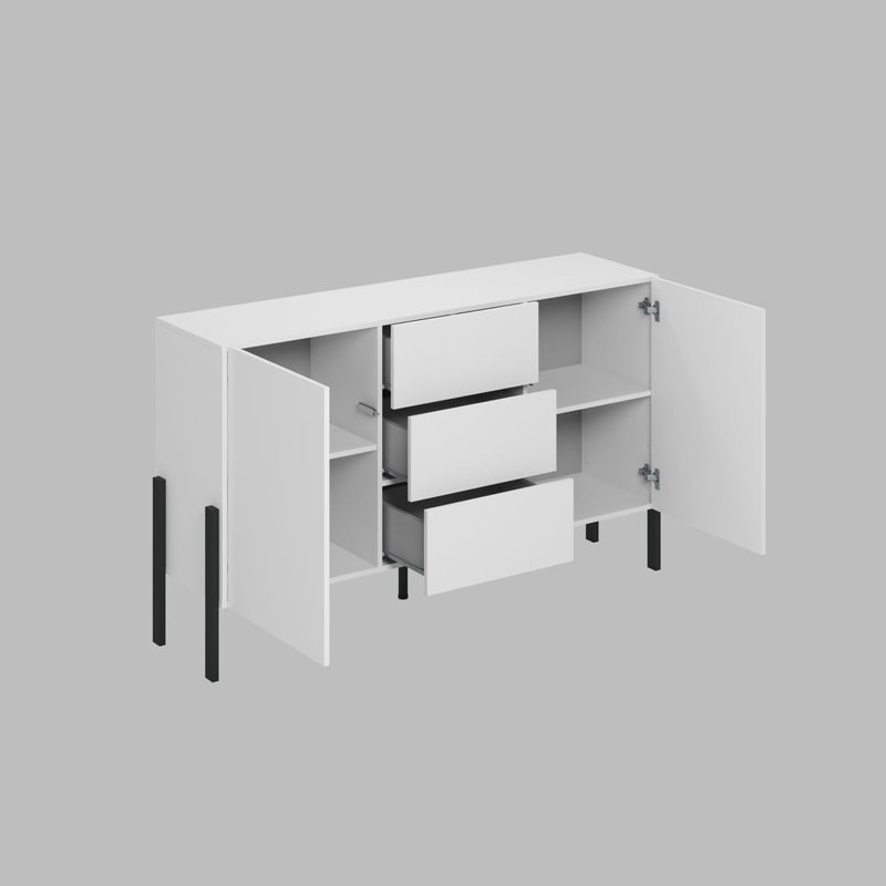 Audon 154cm Sideboard, White