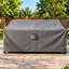 Housse de canapé de patio résistante aux intempéries avec protection en PVC respirante et durable, ourlet élastique réglable, sangles à fermeture par clic et trous-25131740-25131744