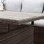 Ensemble de canapé modulaire 7 pièces en rotin et osier avec coussins (canapé de patio) PE-507455599-507650513