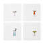 Bevande Cocktail 6" Linen Napkin Set