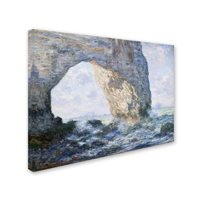 Art mural sur toile tendue - Monet «The Manneporte», décoration murale pour le salon, la chambre à coucher ou le bureau - 24 x 32