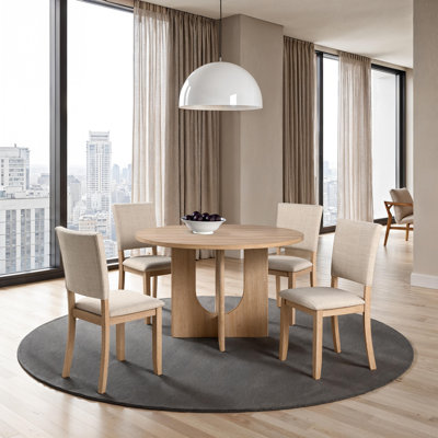 Quain 5-Piece Round Dining Table Set