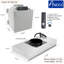 Awoco 36" 1000 CFM Ducted Insert Range Hood In Stainless Steel With Voice/Gesture/Touch Control