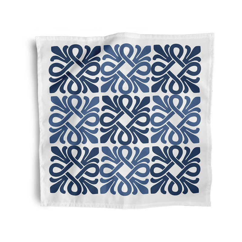 Cereniti Tiki Square Napkins, Blue