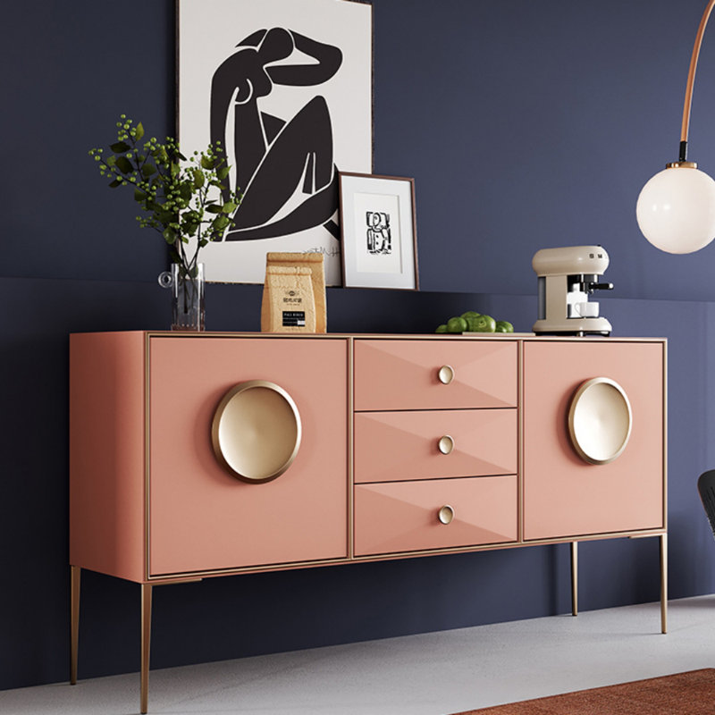 Buffet haut de gamme, H 35,43 po x l 62,99 po x P 15,75 po, Orange