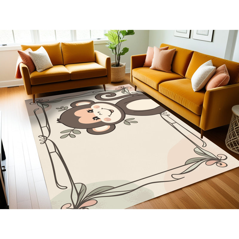Tapis pour enfants East Urban Home, Rectangle 4pi x 6 pi