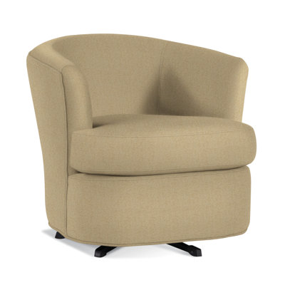 Upholstered Swivel Barrel Chair