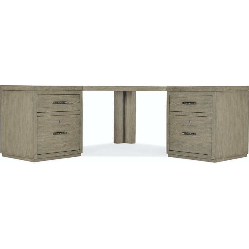 Linville Falls Floating Desk, 30" H x 73" W x 73" D