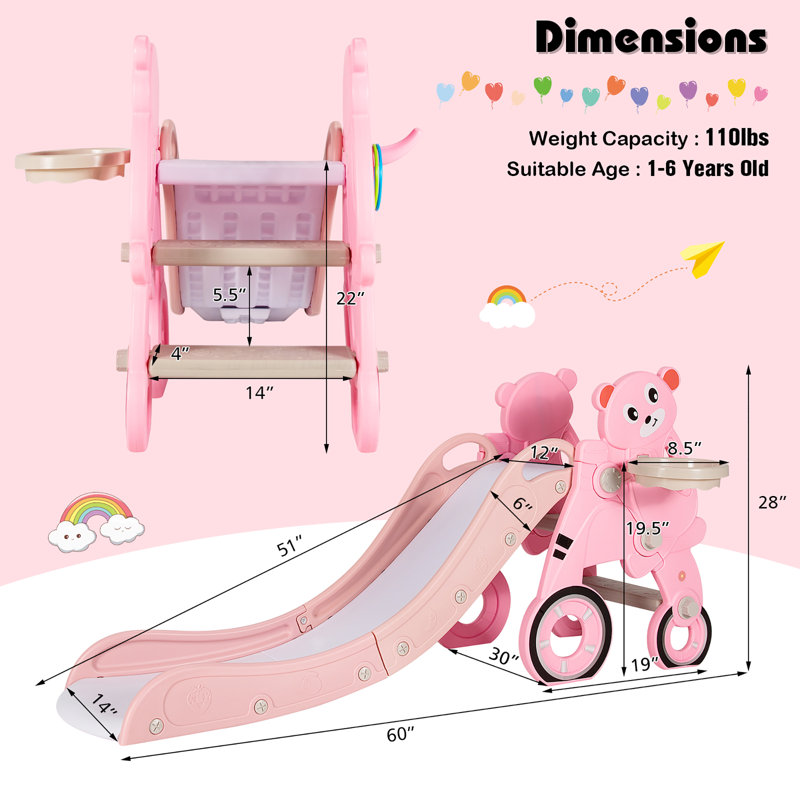 Costway 360'' W Plastic Climber