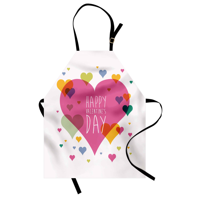 Multicolore, tablier East Urban Home Valentines unisexe, mots «Love Romance», taille adulte