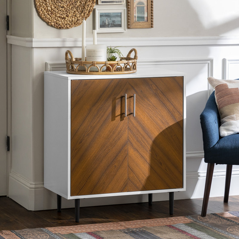 Warfel 2 - Door Rectangle Accent Cabinet, White