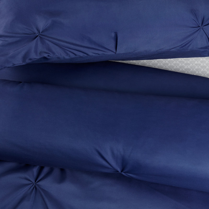 Simply Clean Antimicrobial Pleated Comforter Set