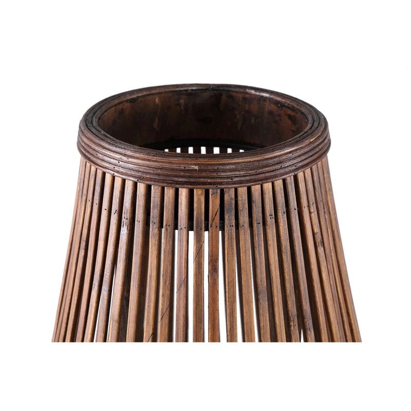 48cm Glass Floor Lantern, Brown, 68cm H x 35cm W x 35cm D