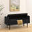 Storage Stool In Black Velvet - Ideal For Apartments, Living Rooms, Bedrooms 45.98"X16.75"X21.75", Modern Style, Simple Assembly For Apartment Use Functional, Easy Process-588995154