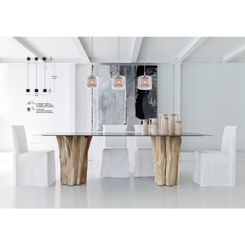 Biyanca 3 - Light Chrome Kitchen Island Pendant